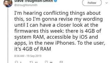 苹果iPhone 11 Pro Max的运行内存，到底有多大？是6GB还是4GB DDR4？